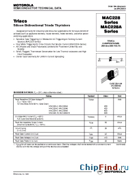 Datasheet MAC228-10 manufacturer Motorola
