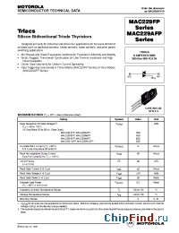 Datasheet MAC229-10FP manufacturer Motorola