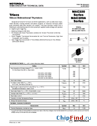 Datasheet MAC320A10 производства Motorola