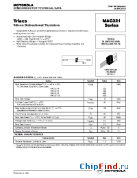 Datasheet MAC321-6 manufacturer Motorola