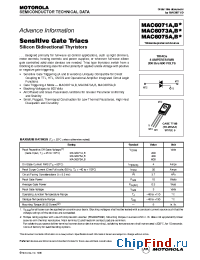 Datasheet MAC6073A manufacturer Motorola
