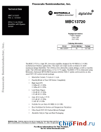 Datasheet MBC13720 manufacturer Motorola