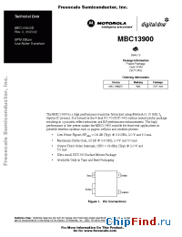 Datasheet MBC13900T1 manufacturer Motorola