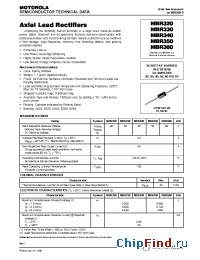 Datasheet MBR320 manufacturer Motorola