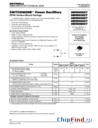 Datasheet MBRD620CT manufacturer Motorola