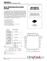 Datasheet MC100E193FN manufacturer Motorola