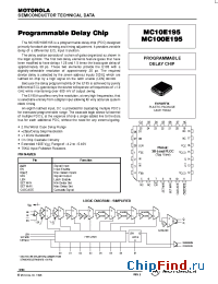 Datasheet MC100E195FN производства Motorola