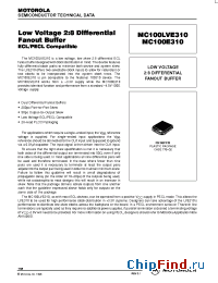 Datasheet MC100E310FN manufacturer Motorola