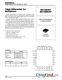 Datasheet MC100E457FN manufacturer Motorola
