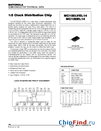 Datasheet MC100EL14DW manufacturer Motorola