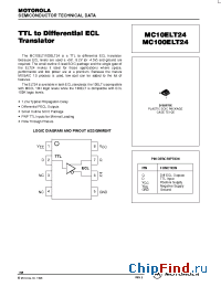 Datasheet MC100ELT24D производства Motorola