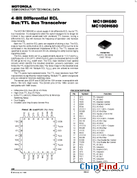 Datasheet MC100H680FN manufacturer Motorola