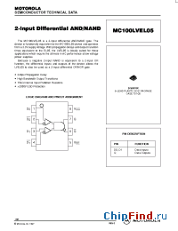 Datasheet MC100LVEL05D manufacturer Motorola