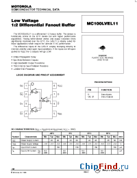Datasheet MC100LVEL11D manufacturer Motorola