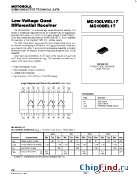 Datasheet MC100LVEL17DW manufacturer Motorola