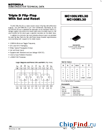 Datasheet MC100LVEL30DW manufacturer Motorola