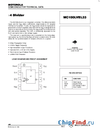 Datasheet MC100LVEL33D manufacturer Motorola