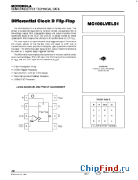 Datasheet MC100LVEL51D manufacturer Motorola