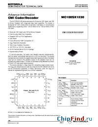 Datasheet MC100SX1230FN manufacturer Motorola