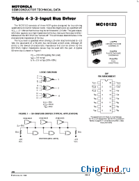 Datasheet MC10123L manufacturer Motorola