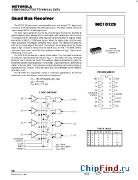 Datasheet MC10129L manufacturer Motorola