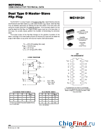 Datasheet MC10131FN manufacturer Motorola