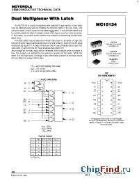 Datasheet MC10134L manufacturer Motorola