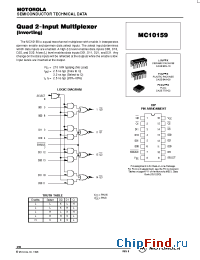 Datasheet MC10159FN производства Motorola