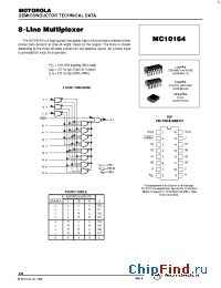 Datasheet MC10164N manufacturer Motorola