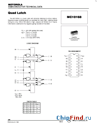 Datasheet MC10168P manufacturer Motorola