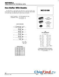 Datasheet MC10188P manufacturer Motorola