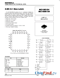 Datasheet MC10E154FN manufacturer Motorola
