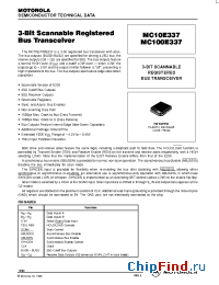 Datasheet MC10E337FN manufacturer Motorola