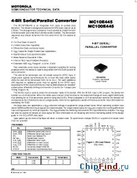 Datasheet MC10E445FN manufacturer Motorola