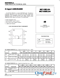 Datasheet MC10EL04D manufacturer Motorola