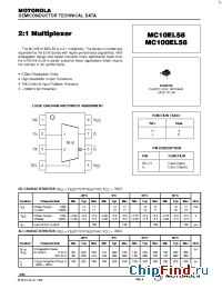Datasheet MC10EL58D manufacturer Motorola