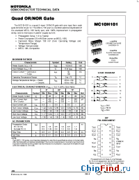 Datasheet MC10H101P manufacturer Motorola
