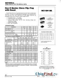Datasheet MC10H186P manufacturer Motorola
