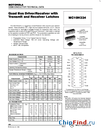 Datasheet MC10H334L manufacturer Motorola