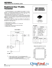 Datasheet MC10H604FN manufacturer Motorola