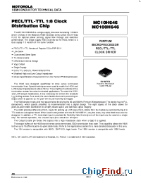 Datasheet MC10H646FN manufacturer Motorola