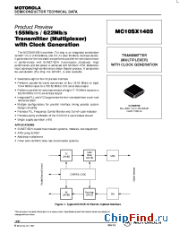 Datasheet MC10SX1405 производства Motorola