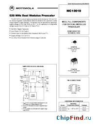 Datasheet MC12018D производства Motorola