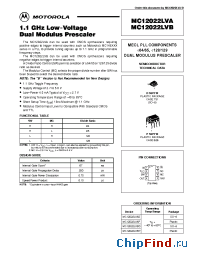 Datasheet MC12022 manufacturer Motorola