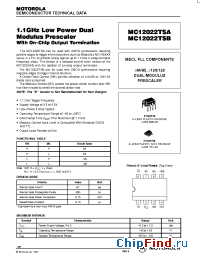 Datasheet MC12022TSAD производства Motorola