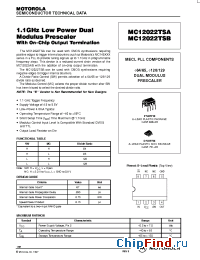 Datasheet MC12022TSBP manufacturer Motorola
