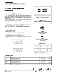 Datasheet MC12026AD manufacturer Motorola