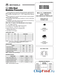 Datasheet MC12028AD manufacturer Motorola