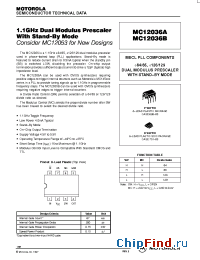 Datasheet MC12036AD manufacturer Motorola