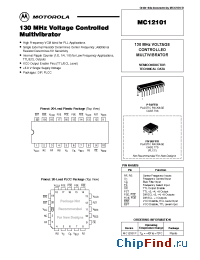 Datasheet MC12101 manufacturer Motorola